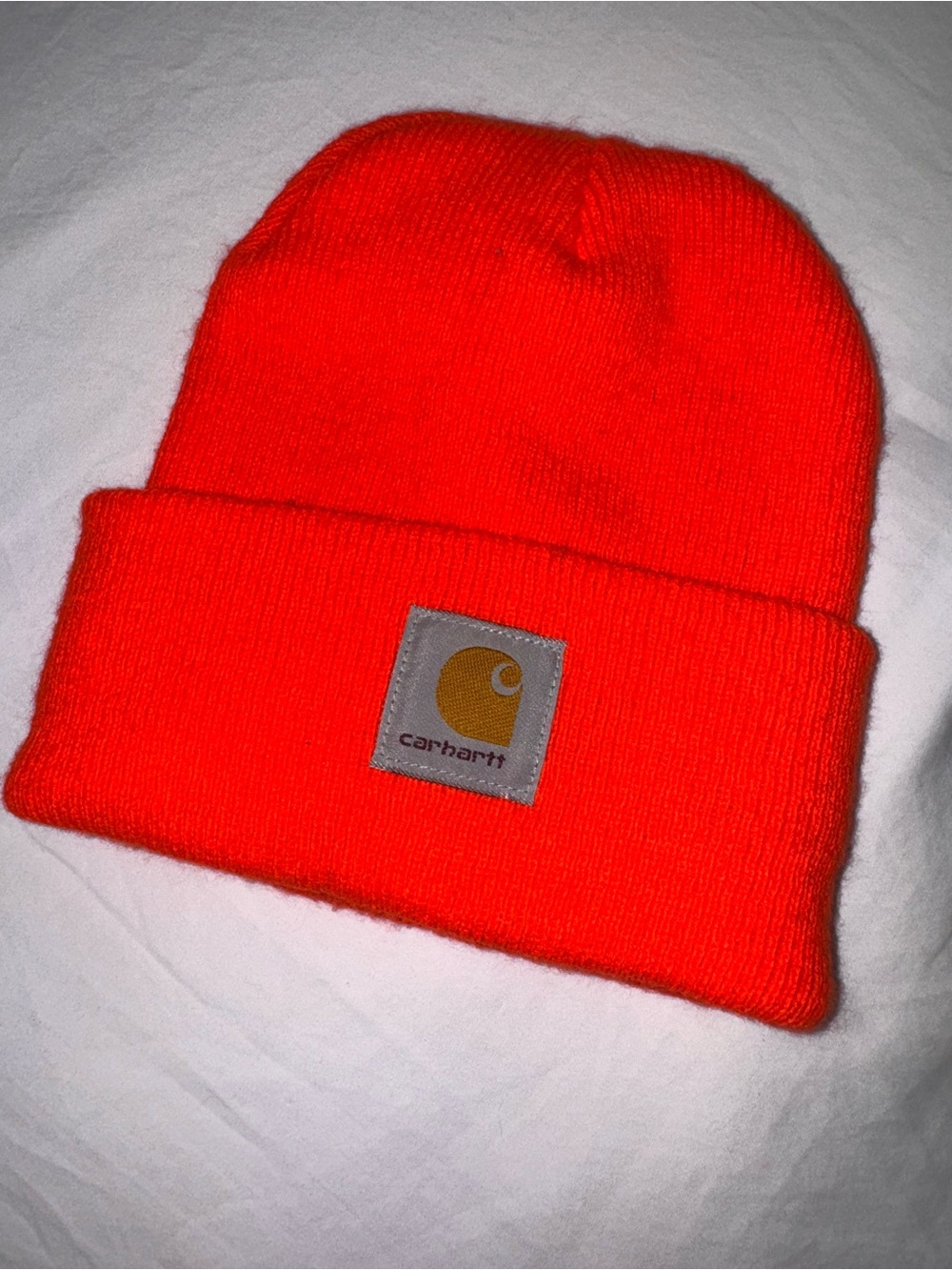 Carhartt Adult Beanie Hat - High Vis Orange